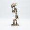 DECORATIVE COUPLE FIGURE POLYRESIN BLACK GRAPHITE FINISH 11.5x8.5x25cm 819-01392