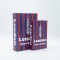 S/2 DECORATIVE BOOK BOX WOODEN RED-BLUE 21x7x30cm 819-01395