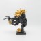 FACE WITH HAND POLYRESIN BLACK - GOLD 30.5x12.5x33.5cm 819-01405