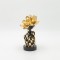 DECORATIVE STATUETTE WITH FLOWER POLYRESIN BLACK - GOLD 11x11x20cm 819-01407