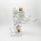 FACE WITH HAND POLYRESIN WHITE - GOLD 37x16.5x35.5cm 819-01410