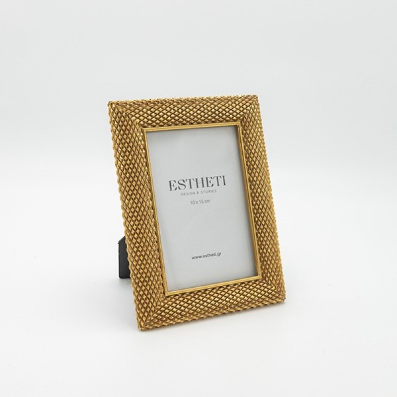TABLE PHOTO EMBOSSED FRAME (10x15), ANTIQUE GOLD, 15x1.5x20cm 815-00100