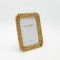 TABLE PHOTO BRAIDED FRAME (13x18), ANTIQUE GOLD, 17x1.5x22cm 815-00112