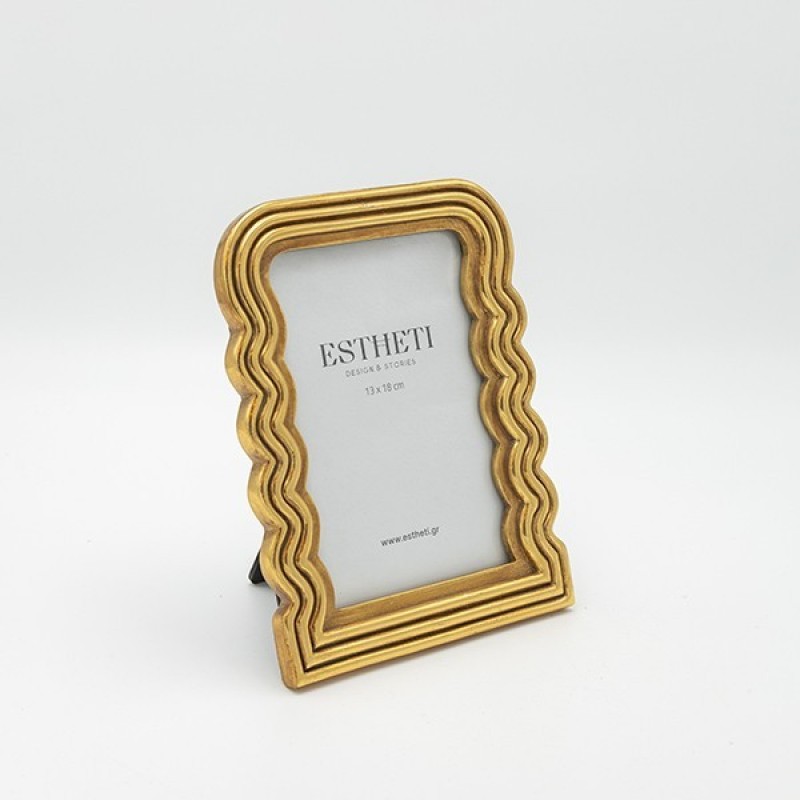 TABLE PHOTO FRAME (15x18), ANTIQUE GOLD, 17,5x1.8x22,5cm 815-00119