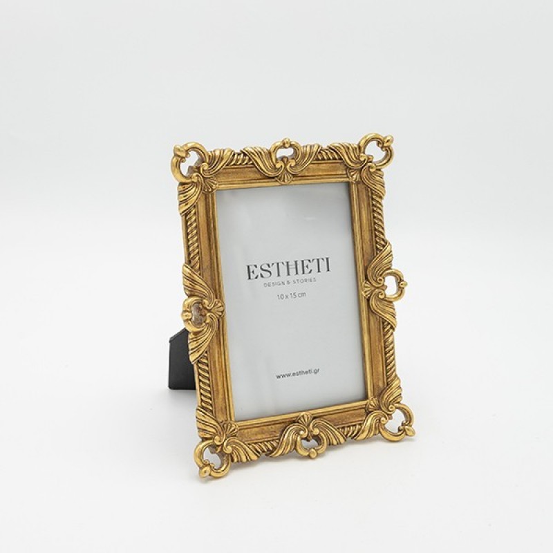 TABLE PHOTO FRAME (10x15), ANTIQUE GOLD, 15x2.5x20cm 815-00121