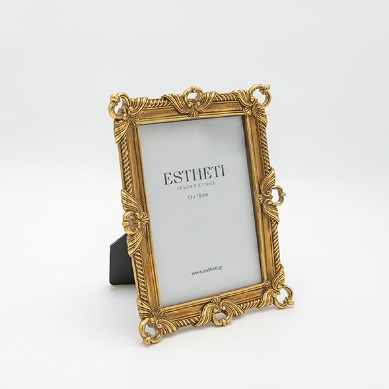 TABLE PHOTO FRAME (13x18), ANTIQUE GOLD, 17.5x2.5x22.5cm 815-00122