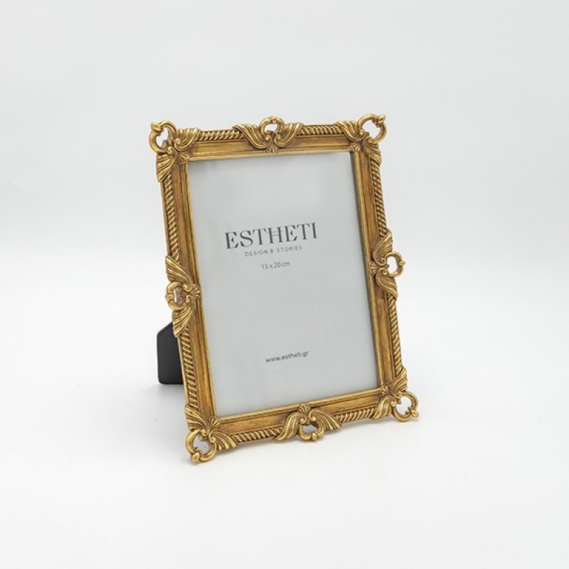TABLE PHOTO FRAME (15x20), ANTIQUE GOLD, 20x2.5x25cm 815-00123