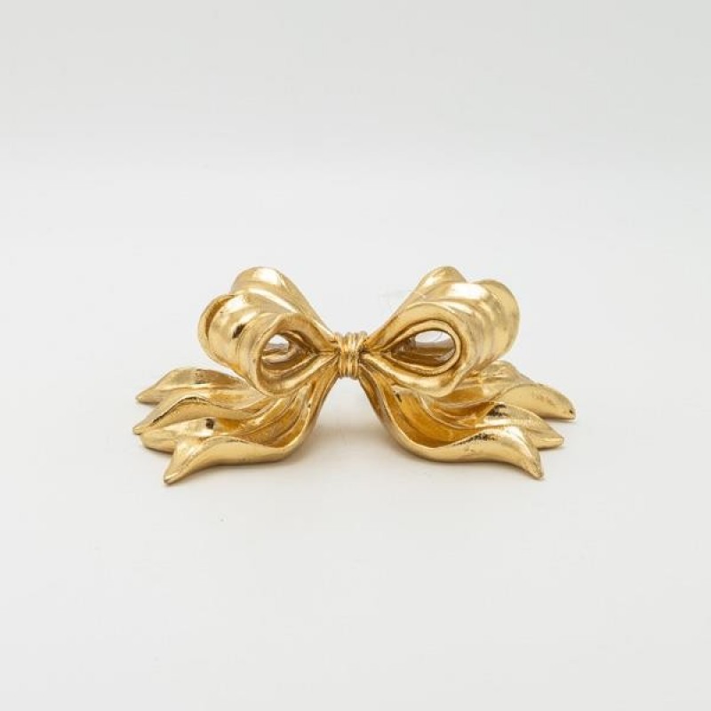 BOW POLYRESIN GOLD 18x10x6.5cm 819-01424