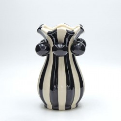 VASE CERAMIC WHITE  13.5x13.5x20.5cm 819-01439