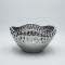 DECORATION BOWL CERAMIC SILVER 24.5x23.5x13.5εκ 819-01454