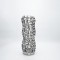 VASE CERAMIC SILVER   17x17x44cm 819-01456