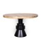 TABLE MANGO WOOD NATURAL-BLACK 120x120x74cm 810-00109