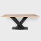 TABLE ACACIA WOOD BROWN - BLACK 180x100x76cm 810-00111