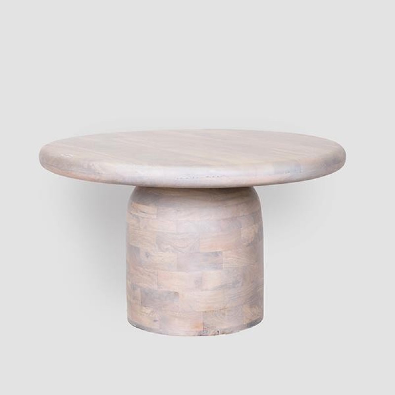 COFFE TABLE MANGO WOOD BLACK 75x75x45cm 810-00114