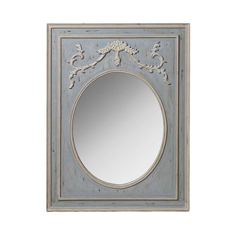 MIRROR WOOD GREY - LIGHT BROWN 60x80cm 811-10013