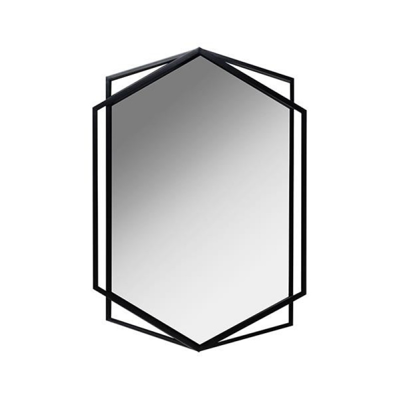 MIRROR METALLIC BLACK 56x3x80cm 811-70014