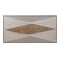 CANVAS WALL ART RHOMBUS WHITE-GOLD 122x4.5x62cm 812-10037