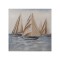 CANVAS WALL ART SHIPS BROWN-LIGHT BLUE 80x3x80cm 812-20060
