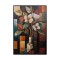 CANVAS WALL ART VASE WITH FLOWERS BROWN-WHITE-GREEN  62x92x3.5cm 812-20076