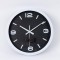 WALL CLOCK PLASTIC BLACK - WHITE 25.4x4x25.4cm 813-30015