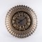 WALL CLOCK PLASTIC ANTIQUE BRONZE 50.7x4.8x50.7cm 813-30021