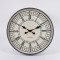 WALL CLOCK PLASTIC ANTIQUE BROWN - BEIGE 40.6x4.3x40.6cm 813-30024