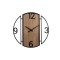 WALL CLOCK METAL- WOOD BLACK 60x4.5x60cm 813-30062