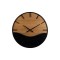 WALL CLOCKWOOD BLACK 60x4x60cm 813-30067