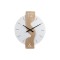 WALL CLOCK WOOD WHITE-GOLD 50x4x54cm 813-30069
