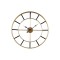 WALL CLOCK METAL GOLD-BLACK 60x4x60cm 813-30070