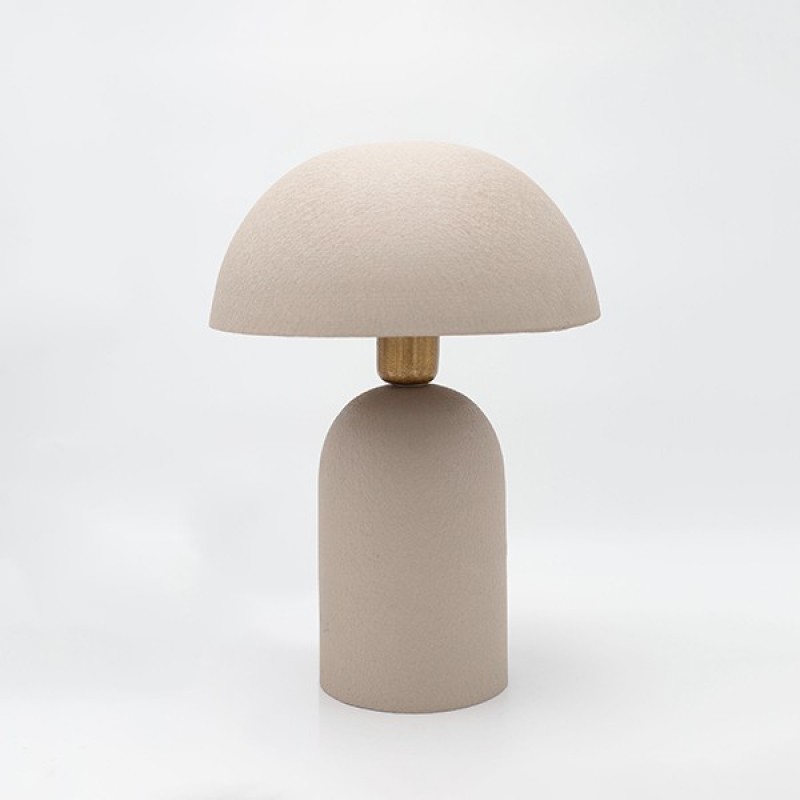 TABLE LAMP METAL LIGHT GREY 26x26x37cm 814-40003