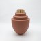 VASE METAL TILE-GOLD 26x26x34cm 819-00308