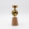 CANDLE HOLDER METAL NATURAL-GOLD 5x5x16cm 819-00317