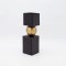 VASE METAL BLACK-GOLD 8x8x285cm 819-00321