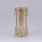 CANDLE HOLDER GLASS WITH METALLIC ACCENTS GOLD 12x27cm 819-00964