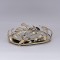 S/2 TRAY METAL WITH MIRROR GOLD 36x26 / 30x20cm 819-00970