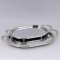 S/2 TRAY METAL WITH MIRROR SILVER 27x45cm / 21x38cm 819-00974