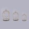 S/3 DECORATIVE CAKE STAND METAL WITH MIRROR GOLD 24x25cm/ 17x28cm/ 20x32cm 819-00980