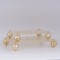 S/2 TRAY PLASTIC WITH METAL GOLD ELEMENTS 36x26x6.5cm/ 30x20x6.5cm 819-00991