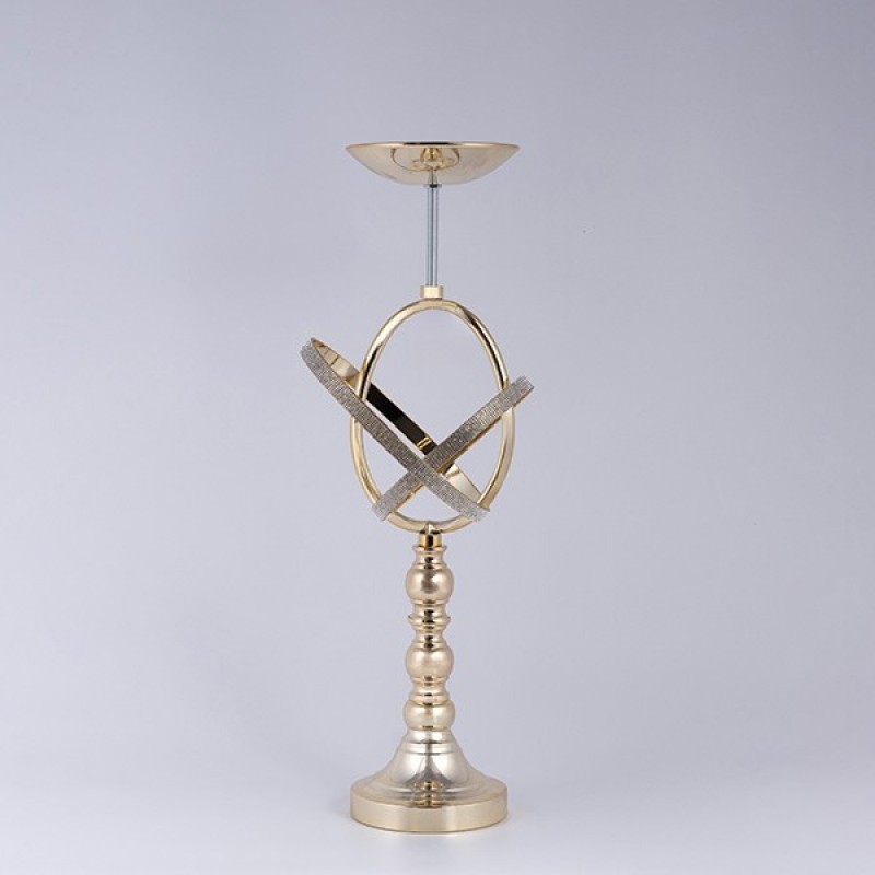 CANDLE HOLDER METALLIC GOLD 19x52cm 819-01023