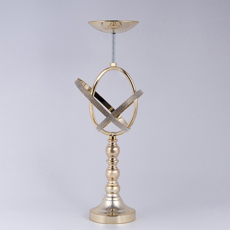 CANDLE HOLDER METALLIC GOLD 19x59cm 819-01024