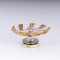 DECORATIVE SWEET JAR GLASS WITH METALLIC ACCENTS GOLD 23x17cm 819-01033