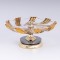 DECORATIVE SWEET JAR GLASS WITH METALLIC ACCENTS GOLD 32x20cm 819-01034
