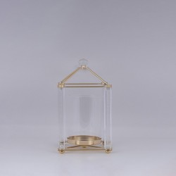 LANTERN METAL GOLD 15x28cm 819-01037 LANTERN METAL GOLD 15x28cm 819-01037