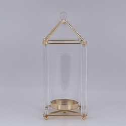 LANTERN METAL GOLD 15x38cm 819-01039 LANTERN METAL GOLD 15x38cm 819-01039