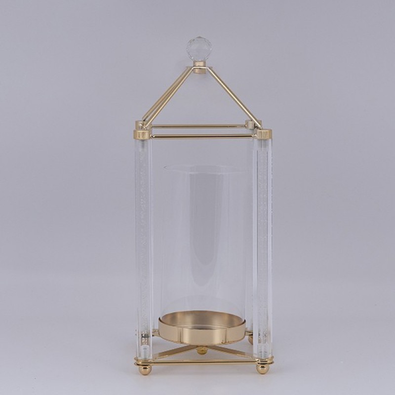 LANTERN METAL GOLD 15x38cm 819-01039
