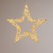 LIGHTED STAR 50cm, 1000 MINI LED, 31V ADAPTOR, TIMER, BRONZE COPPER WIRE, BRONZE METAL FRAME, WARM WHITE LED, LEAD WIRE 5m, IP44 600-22571