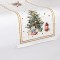 TABLE RUNNER, WHITE WITH CHRISTMAS TREE, 40x140cm 600-47393