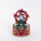 FERRIS WHEEL, GREEN RED, WITH LIGHT, MUSIC AND MOVEMENT, BATTERY OPERATED, 13x13x18.5cm 600-47709