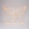 LIGHTED BUTTERFLY, ADAPTOR, TIMER, SILVER COPPER WIRE, 250 DARK WARM WHITE & 150+36 FLASH WARM WHITE LED, LEAD WIRE 5m, IP44 600-48119